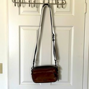 Coach handbag, genuine, leather adjustable, thick shoulder strap